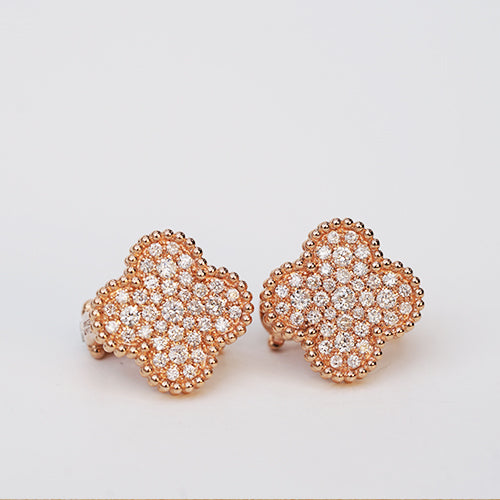 Rose Gold Diamond Earrings