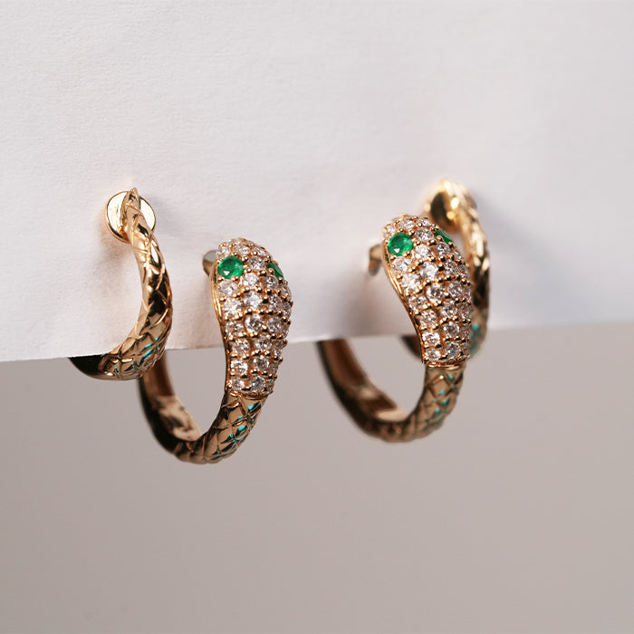 Emerald Eye Earrings