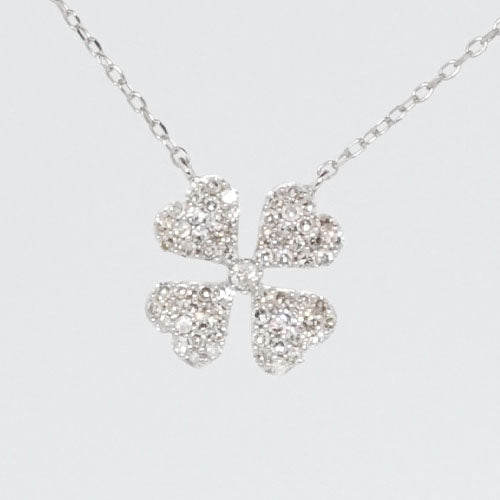 Lucky Clover Fancy Diamond Pendant