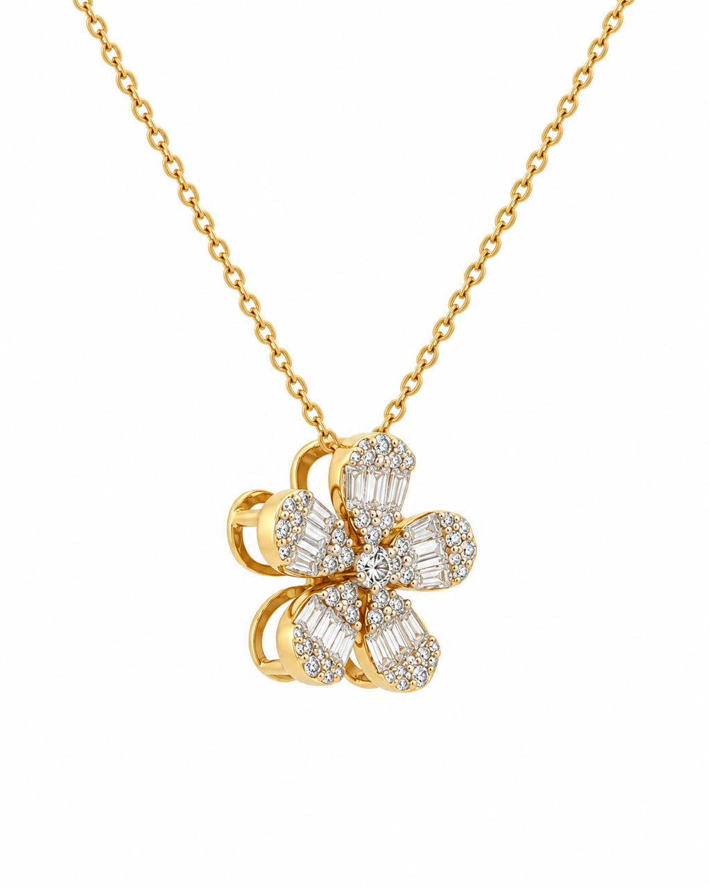 Yellow Gold Diamond Fleur de Lumiere