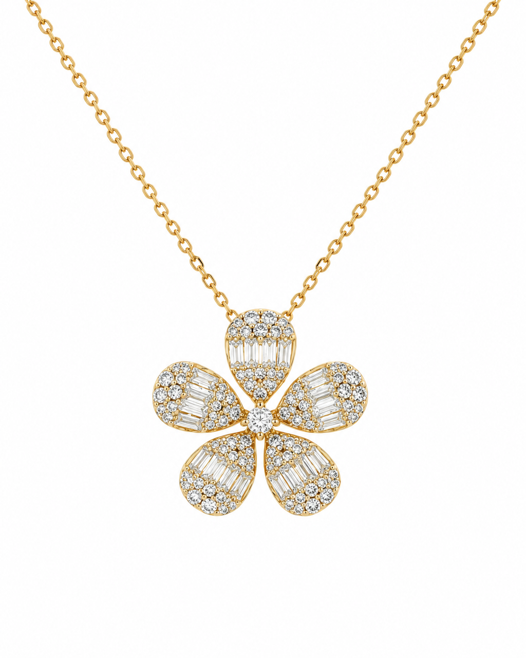 Yellow Gold Diamond Fleur de Lumiere