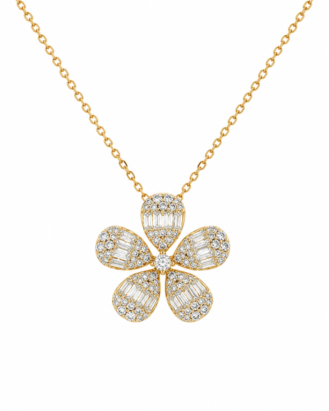 Yellow Gold Diamond Fleur de Lumiere