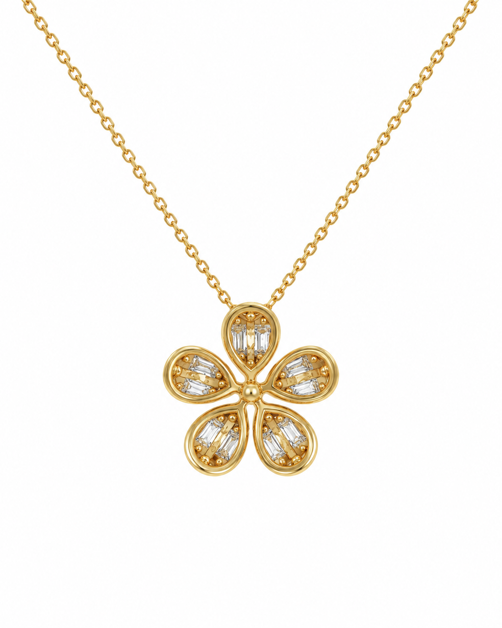 Yellow Gold Diamond Fleur de Lumiere