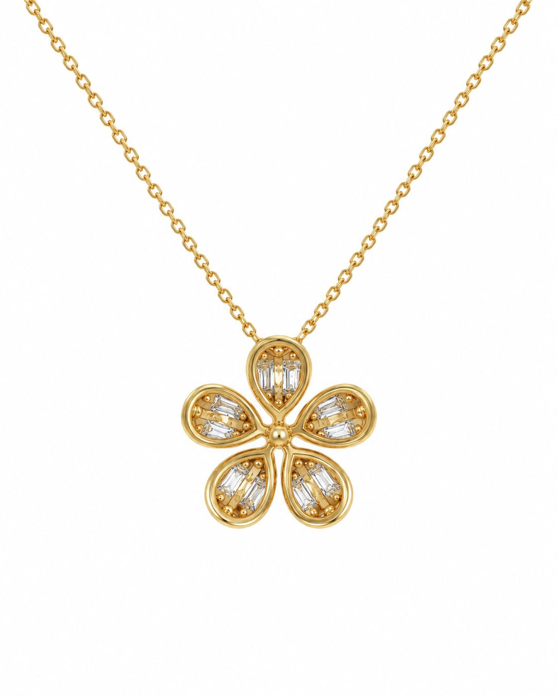 Yellow Gold Diamond Fleur de Lumiere
