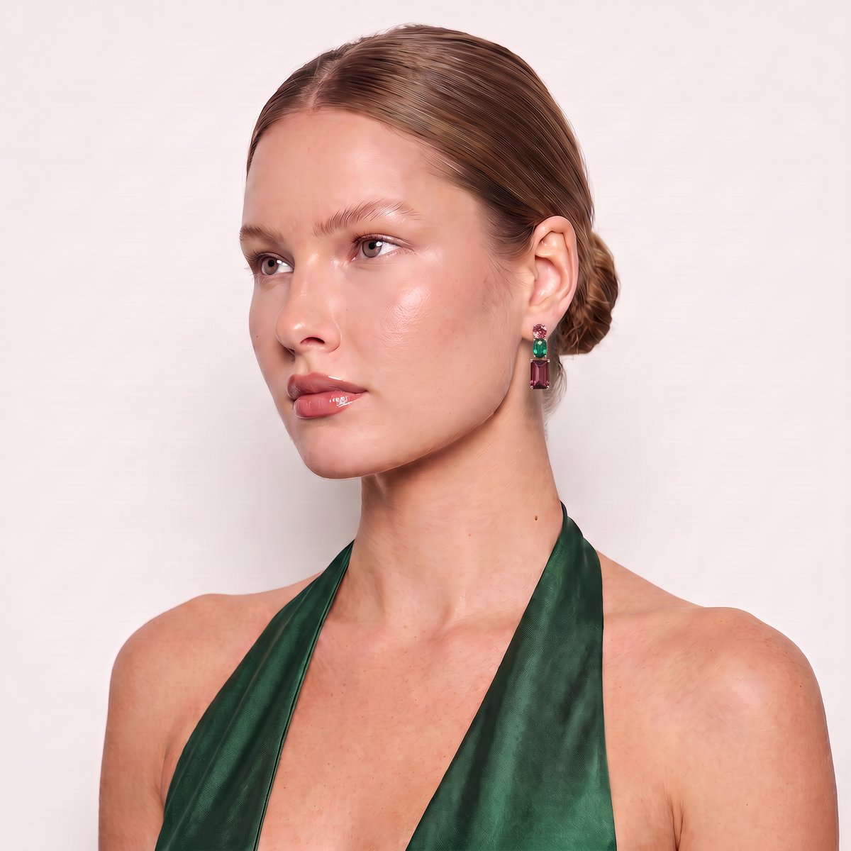 Harlequin Tourmaline Drops