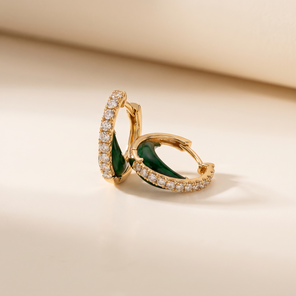 Malachite Moon Hoops