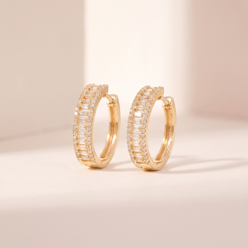 Solstice Gold Hoops