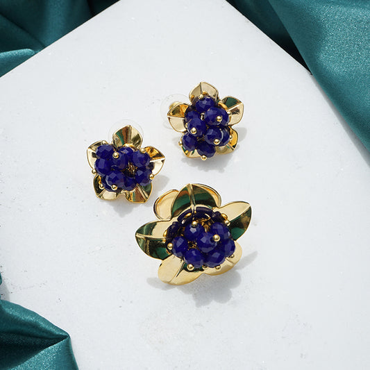Precious sea rose Earrings set