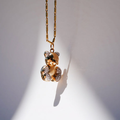 14k Bear Pendant